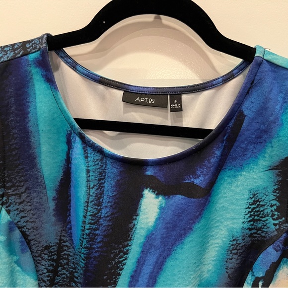 Apt 9 Vibrant Blue Dress with Pockets Size 16 - Picture 3 of 5